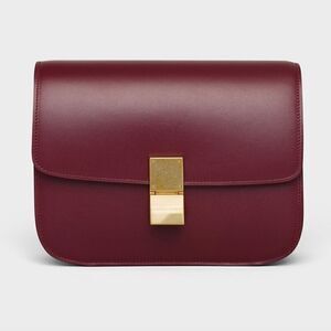 Celine Medium Box Bag Burgundy